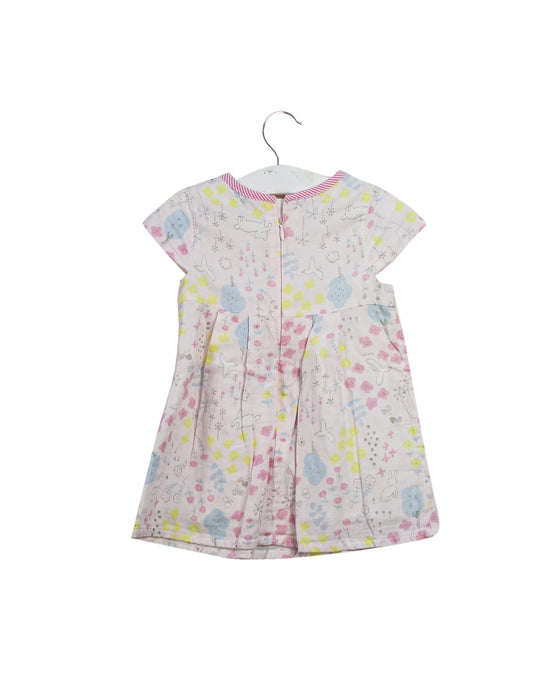 A Blue Short Sleeve Dresses from Chickeeduck in size 12-18M for girl. (Back View)