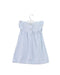 A Blue Short Sleeve Dresses from The Little White Company in size 6-12M for girl. (Back View)
