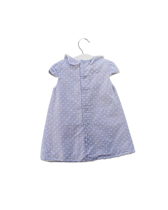 A Blue Short Sleeve Dresses from Paz Rodriguez in size 12-18M for girl. (Back View)