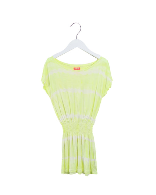 A Yellow Short Sleeve Dresses from Sunuva in size 12-18M for girl. (Front View)