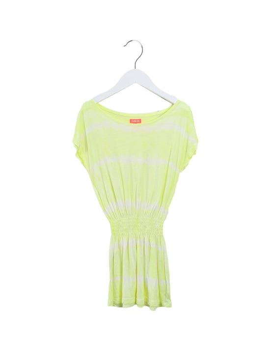 A Yellow Short Sleeve Dresses from Sunuva in size 12-18M for girl. (Front View)