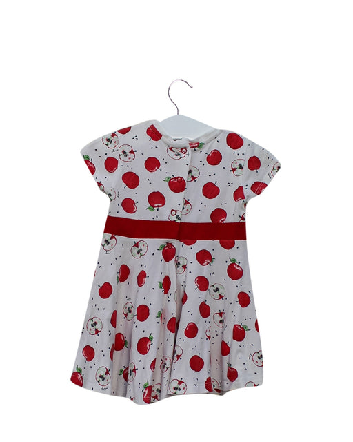 A White Short Sleeve Dresses from Chicco in size 6-12M for girl. (Front View)