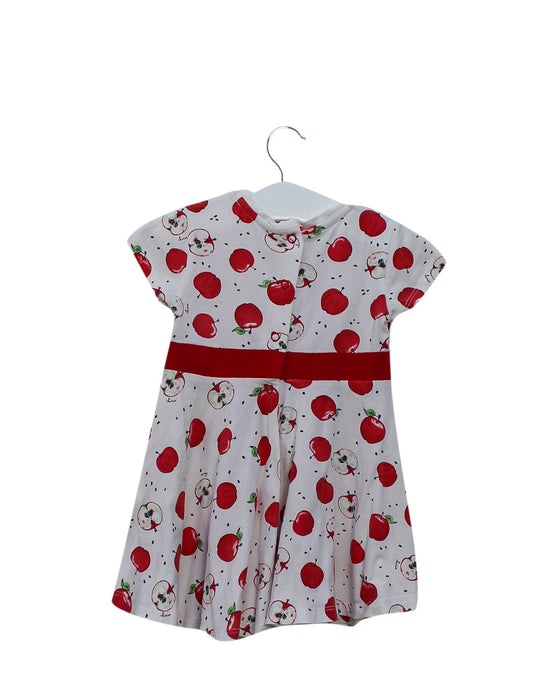 A White Short Sleeve Dresses from Chicco in size 6-12M for girl. (Front View)