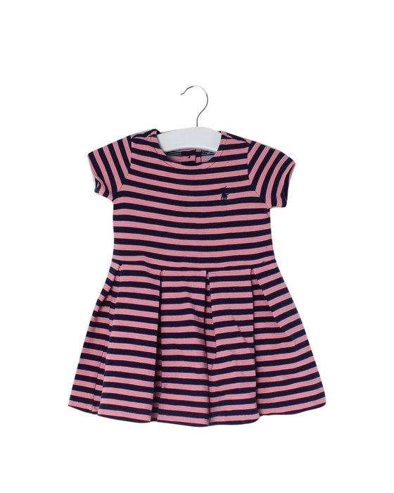 A Pink Short Sleeve Dresses from Ralph Lauren in size 3-6M for girl. (Front View)