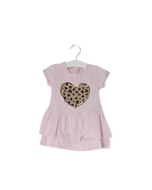 A Pink Short Sleeve Dresses from Liu Jo in size 3-6M for girl. (Front View)