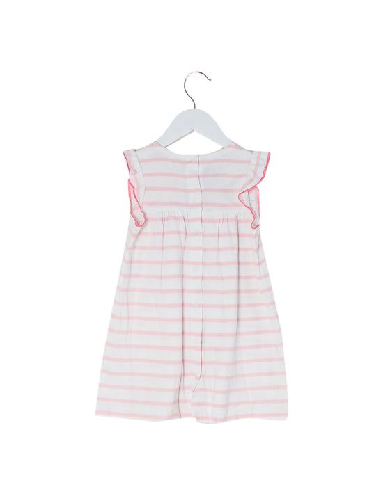 A White Short Sleeve Dresses from Petit Bateau in size 12-18M for girl. (Back View)