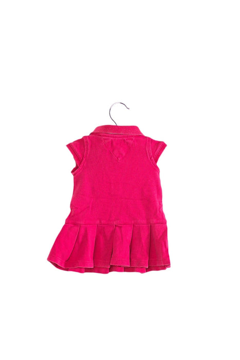 A Pink Short Sleeve Dresses from Tommy Hilfiger in size 3-6M for girl. (Back View)
