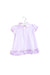 A Purple Short Sleeve Dresses from Ralph Lauren in size 3-6M for girl. (Front View)