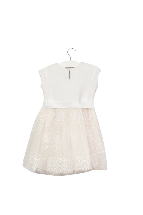 A White Short Sleeve Dresses from Bébé by Minihaha in size 12-18M for girl. (Back View)