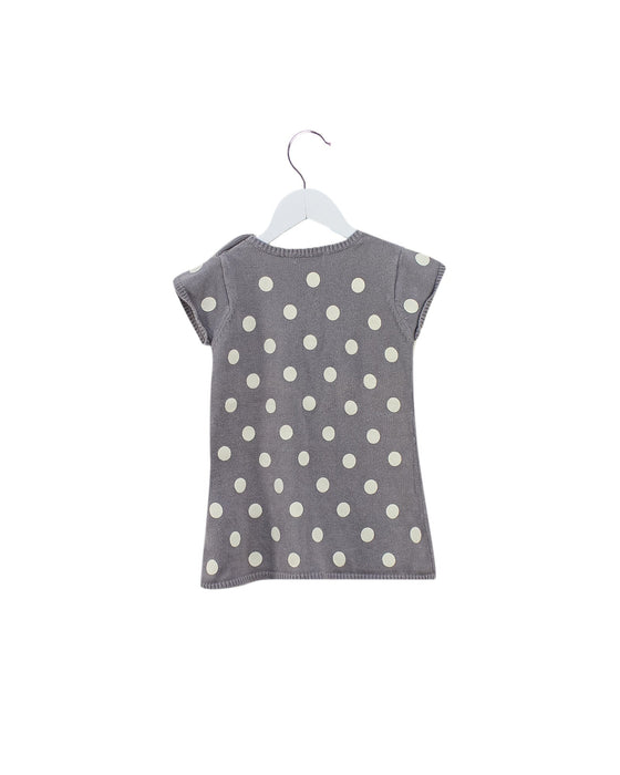 A Grey Short Sleeve Dresses from Vertbaudet in size 12-18M for girl. (Back View)