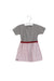 A Grey Short Sleeve Dresses from Château de Sable in size 6-12M for girl. (Front View)
