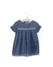 A Blue Short Sleeve Dresses from Gingersnaps in size 6-12M for girl. (Front View)