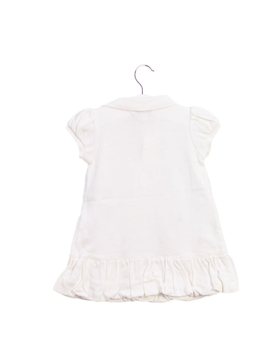 A White Short Sleeve Dresses from Ralph Lauren in size 3-6M for girl. (Back View)
