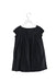 A Navy Short Sleeve Dresses from Bonton in size 4T for girl. (Back View)