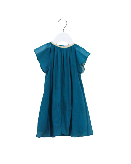 A Teal Short Sleeve Dresses from Wild & Gorgeous in size 6-12M for girl. (Front View)