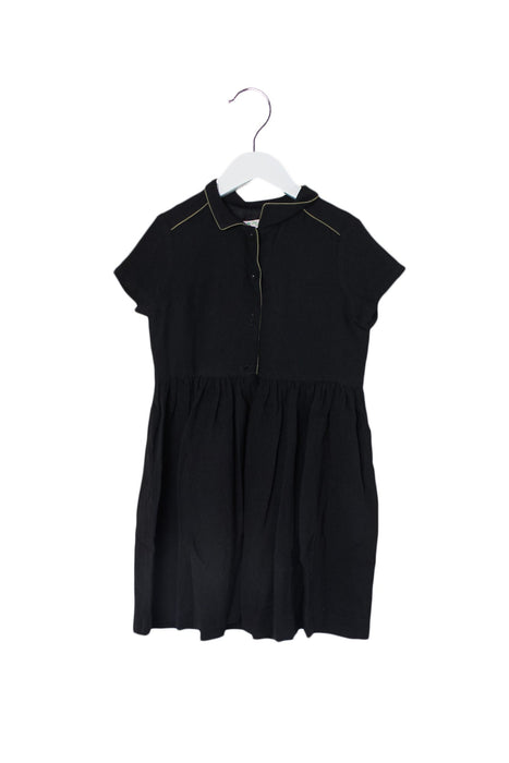 A Black Short Sleeve Dresses from Bonpoint in size 8Y for girl. (Back View)