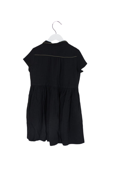 A Black Short Sleeve Dresses from Bonpoint in size 8Y for girl. (Back View)