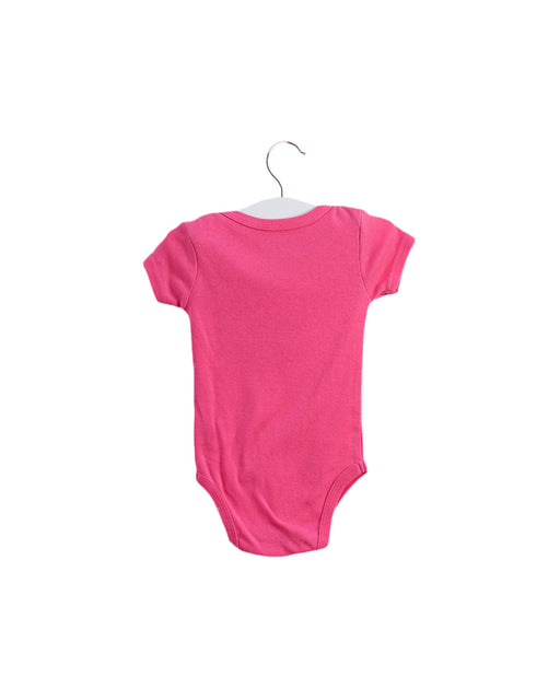 A Pink Short Sleeve Bodysuits from Calvin Klein in size 3-6M for girl. (Front View)