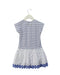 A White Short Sleeve Dresses from Catimini in size 3T for girl. (Back View)