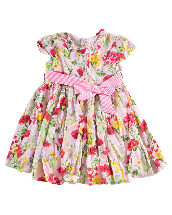 A Red Short Sleeve Dresses from Monsoon in size 6-12M for girl. (Back View)