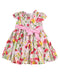 A Red Short Sleeve Dresses from Monsoon in size 6-12M for girl. (Back View)