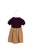 A Purple Short Sleeve Dresses from Velveteen in size 3T for girl. (Back View)