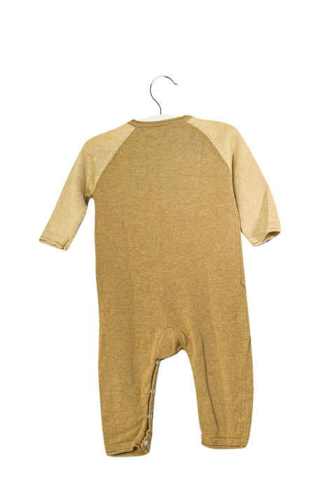 A Beige Long Sleeve Jumpsuits from CIGOGNE Bébé in size 0-3M for neutral. (Back View)