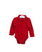 A Red Long Sleeve Bodysuits from Jojo Maman Bébé in size 6-12M for boy. (Front View)
