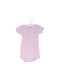 A Pink Short Sleeve Bodysuits from Petit Bateau in size 6-12M for girl. (Front View)