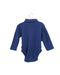 A Blue Long Sleeve Bodysuits from Jojo Maman Bébé in size 6-12M for boy. (Back View)