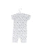 A White Short Sleeve Rompers from Feather Baby in size 3-6M for boy. (Back View)