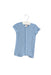 A Blue Short Sleeve Rompers from Seed in size 3-6M for boy. (Front View)
