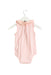 A Pink Long Sleeve Bodysuits from Cyrillus in size 3-6M for girl. (Back View)