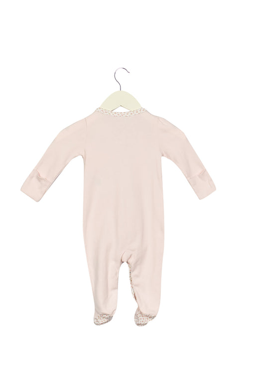 A Pink Long Sleeve Jumpsuits from Ralph Lauren in size 3-6M for girl. (Front View)