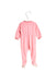 A Pink Long Sleeve Jumpsuits from Petit Bateau in size 6-12M for girl. (Back View)