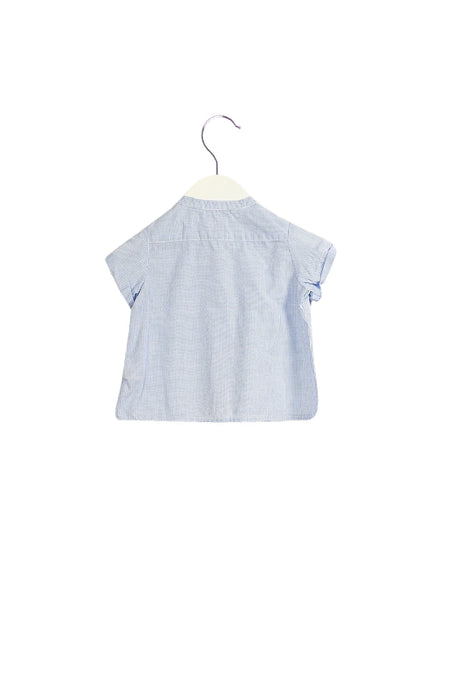 A Blue Short Sleeve Tops from Bonpoint in size 3-6M for boy. (Back View)