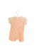 A Pink Short Sleeve Rompers from Organic Mom in size 6-12M for girl. (Front View)