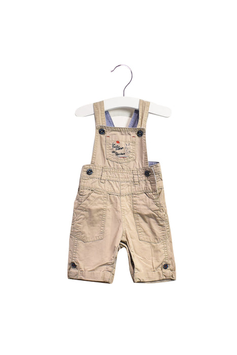 A Brown Long Overalls from Sergent Major in size 0-3M for girl. (Back View)