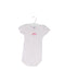 A Pink Short Sleeve Bodysuits from Petit Bateau in size 6-12M for girl. (Front View)