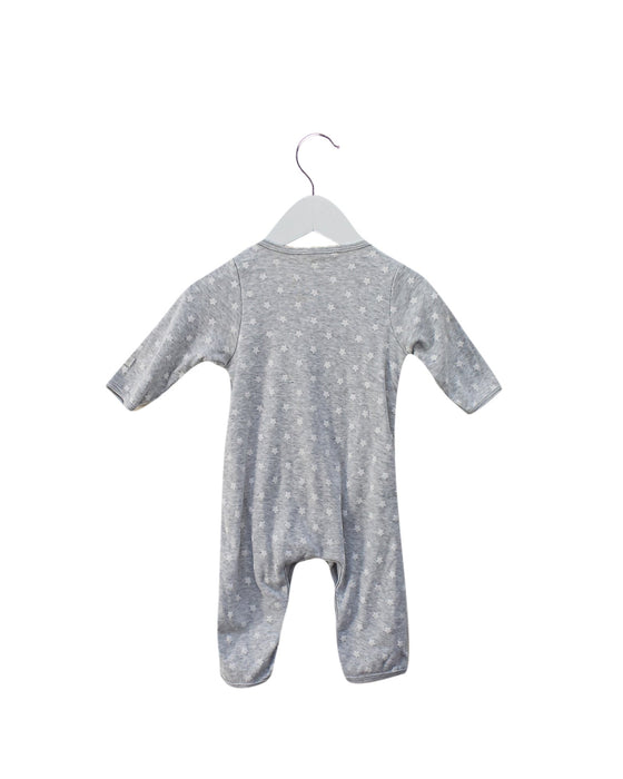 A Grey Long Sleeve Jumpsuits from Petit Bateau in size 3-6M for boy. (Back View)