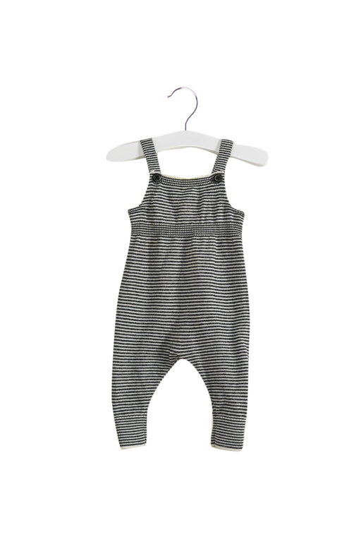 A Grey Long Overalls from Seed in size Newborn for neutral. (Front View)