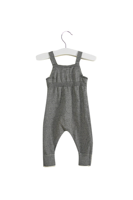 A Grey Long Overalls from Seed in size Newborn for neutral. (Front View)