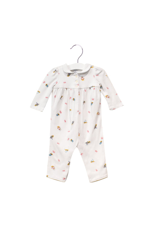 A White Long Sleeve Jumpsuits from Ralph Lauren in size 3-6M for girl. (Front View)
