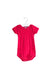 A Pink Short Sleeve Bodysuits from Petit Bateau in size 6-12M for girl. (Front View)