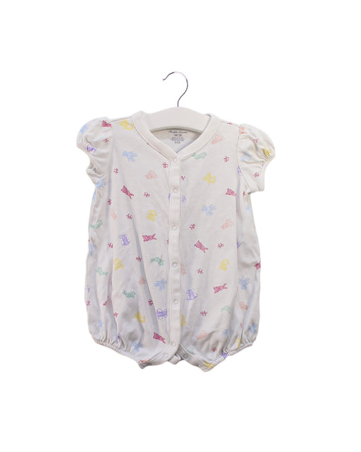 A White Short Sleeve Rompers from Ralph Lauren in size 3-6M for girl. (Front View)