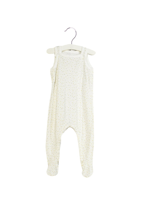A White Sleeveless Jumpsuits from Petit Bateau in size 6-12M for neutral. (Front View)