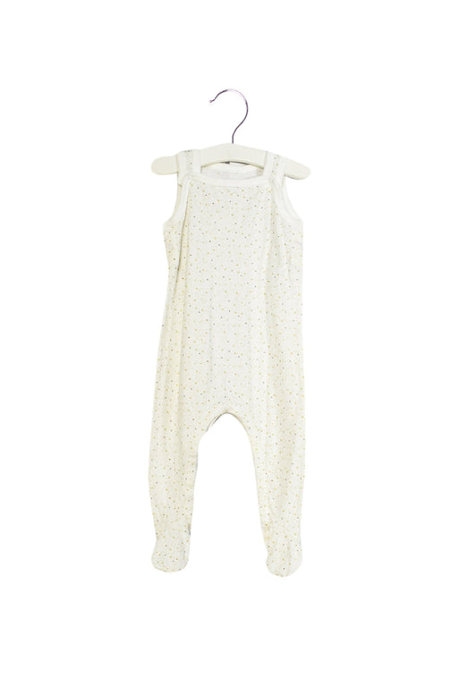 A White Sleeveless Jumpsuits from Petit Bateau in size 6-12M for neutral. (Front View)