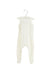 A White Sleeveless Jumpsuits from Petit Bateau in size 6-12M for neutral. (Front View)