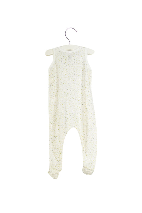 A White Sleeveless Jumpsuits from Petit Bateau in size 6-12M for neutral. (Back View)