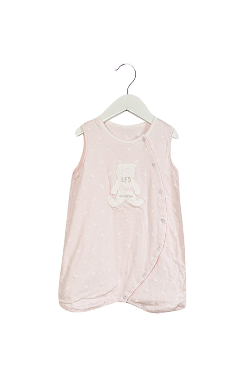 A Pink Sleeveless Rompers from Absorba in size 12-18M for girl. (Front View)